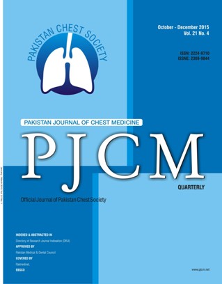 The official journal of Pakistan Chest Society